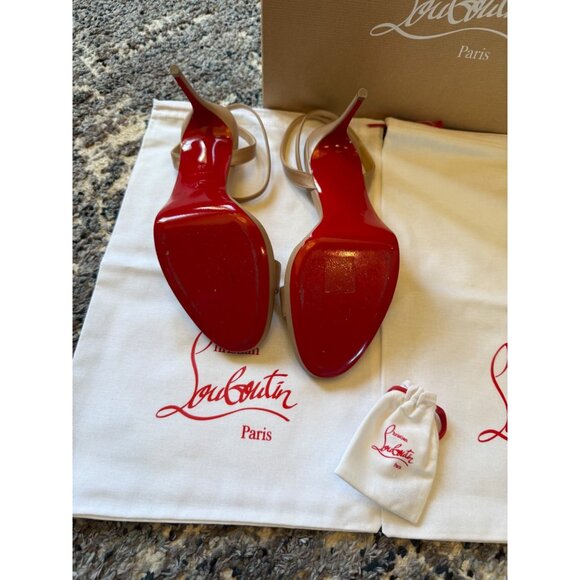 CHRISTHIAN LOUBOUTIN Miss Z 80MM Leather Sandals Blush color - Picture 3 of 8